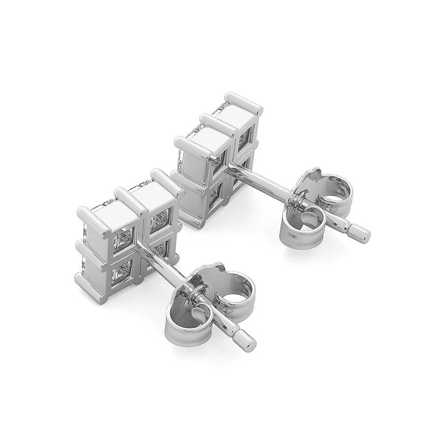 0.75 Ct. T.W. Cluster Stud Earrings - Image 2