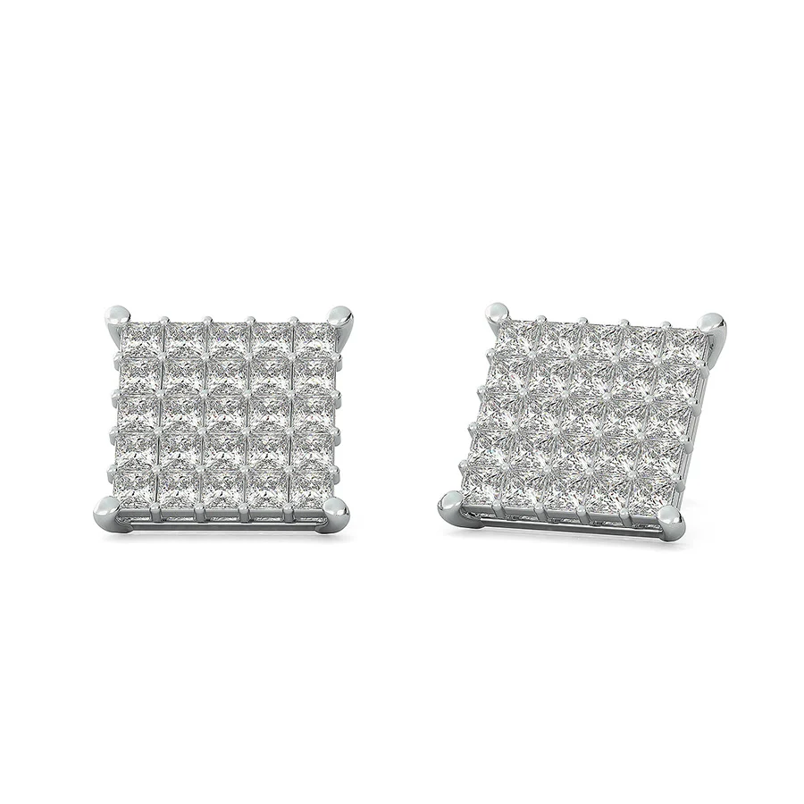2.00 Ct. T.W. Cluster Stud Earrings