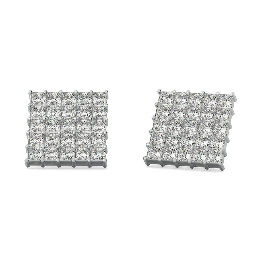 2.25 Ct. T.W. Cluster Stud Earrings