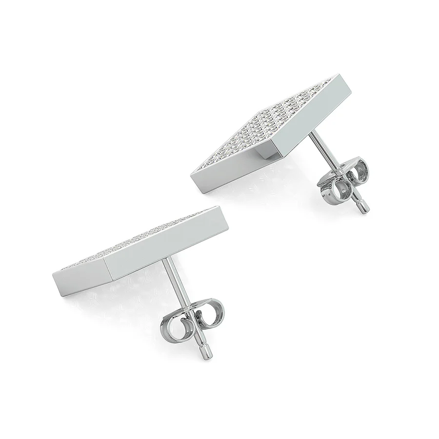 3.00 Ct. T.W. Cluster Stud Earrings - Image 2