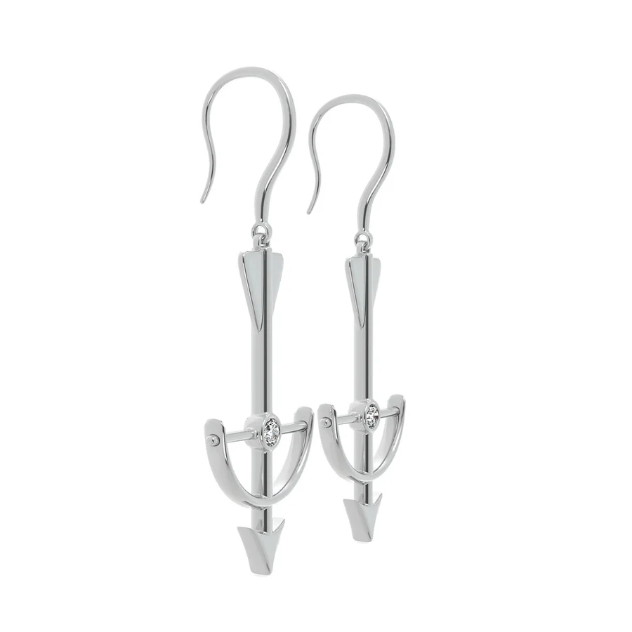 Arrow and Bow Earrings - Image 2