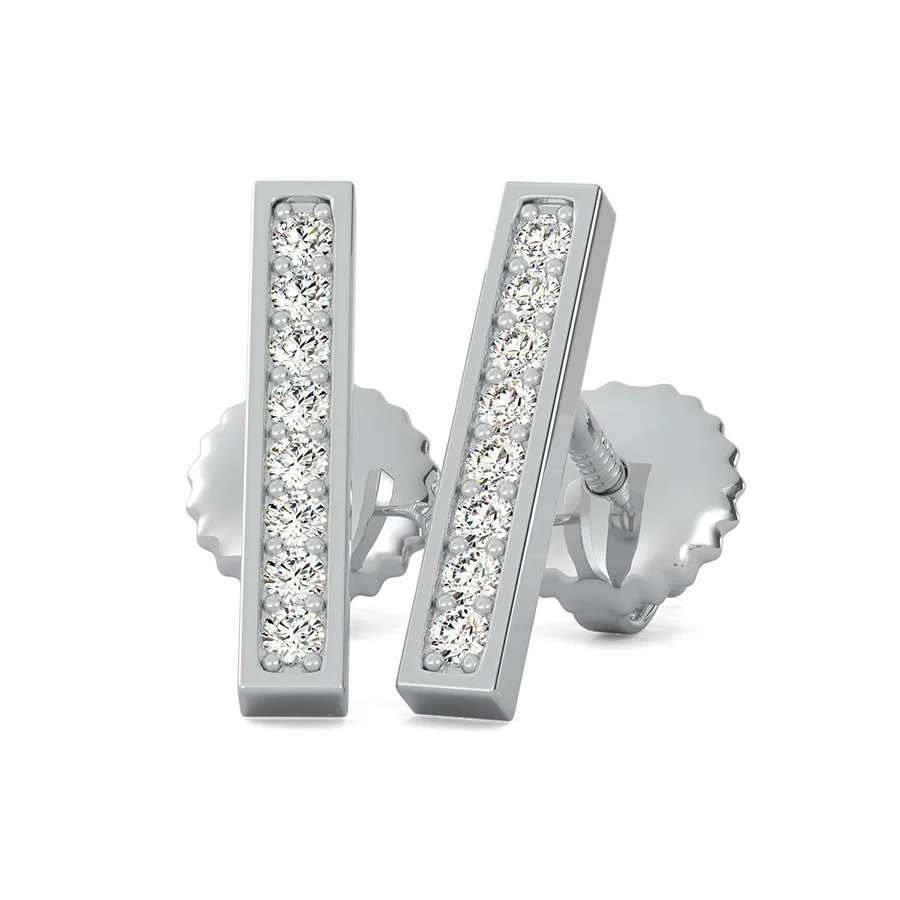 Bar 1/2 Inch Earrings