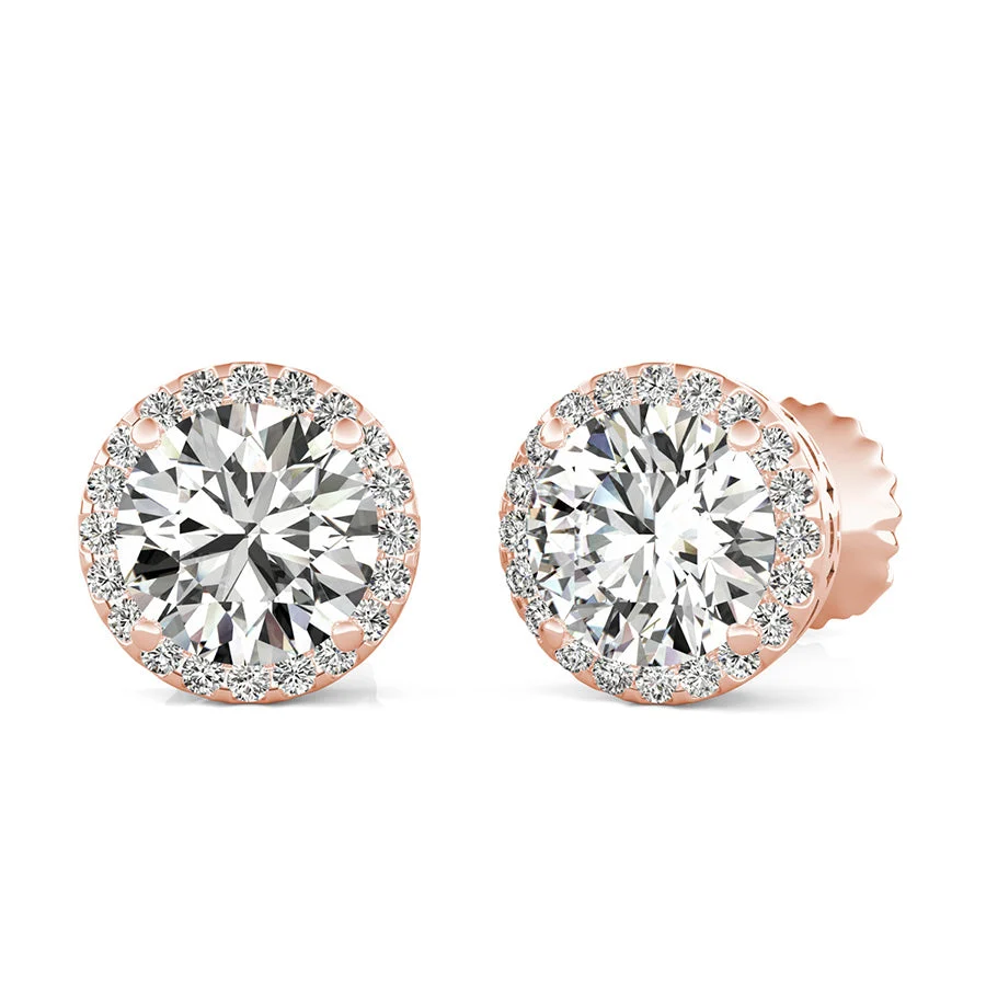 Basket Halo Earrings - Custom Builder - SKU 401687