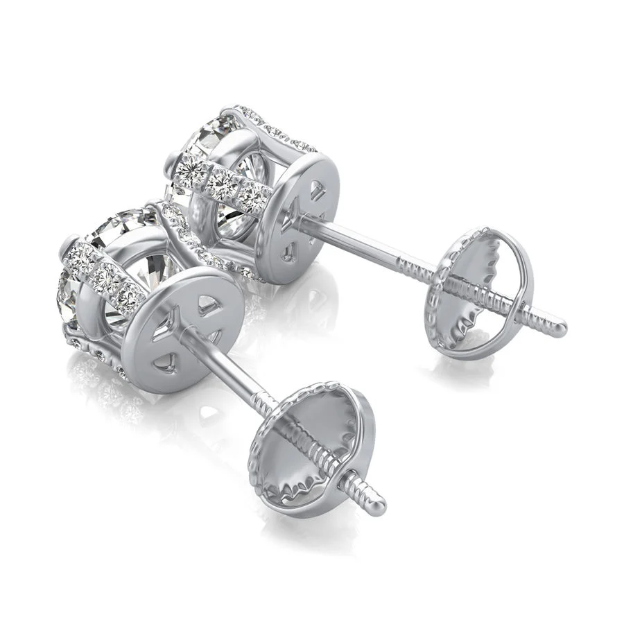 Basket Stud Earrings - Image 2