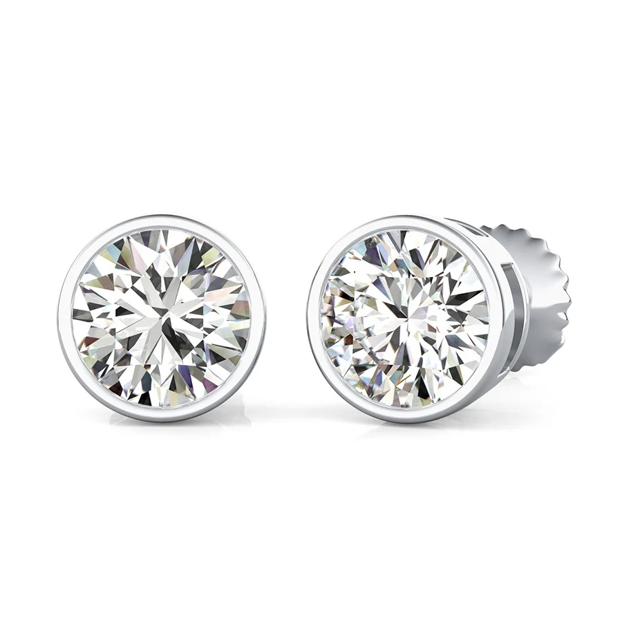 Bezel Earrings