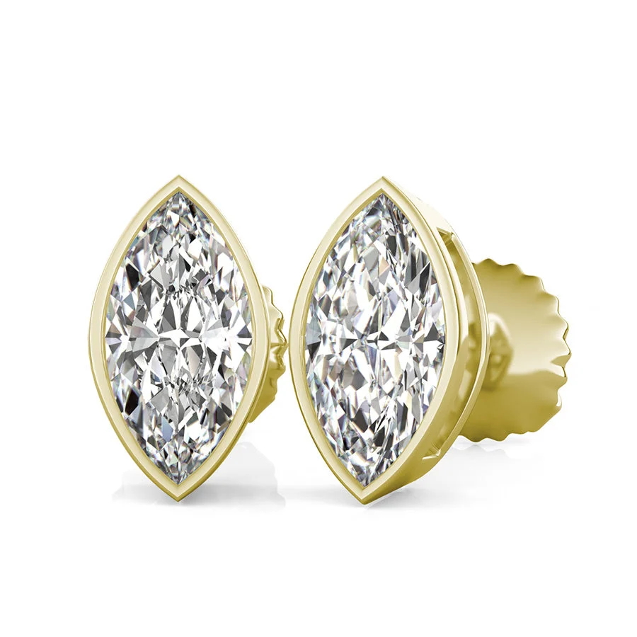 Bezel Earrings - Custom Builder - SKU 201702