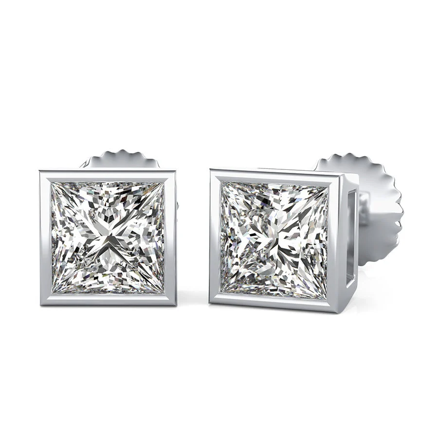 Bezel Earrings - Custom Builder - SKU 201702