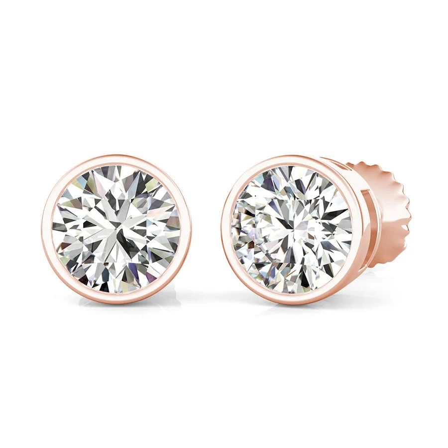 Bezel Earrings - Custom Builder - SKU 201702