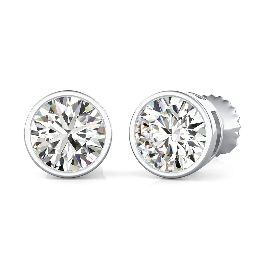 Bezel Earrings - Custom Builder - SKU 201702