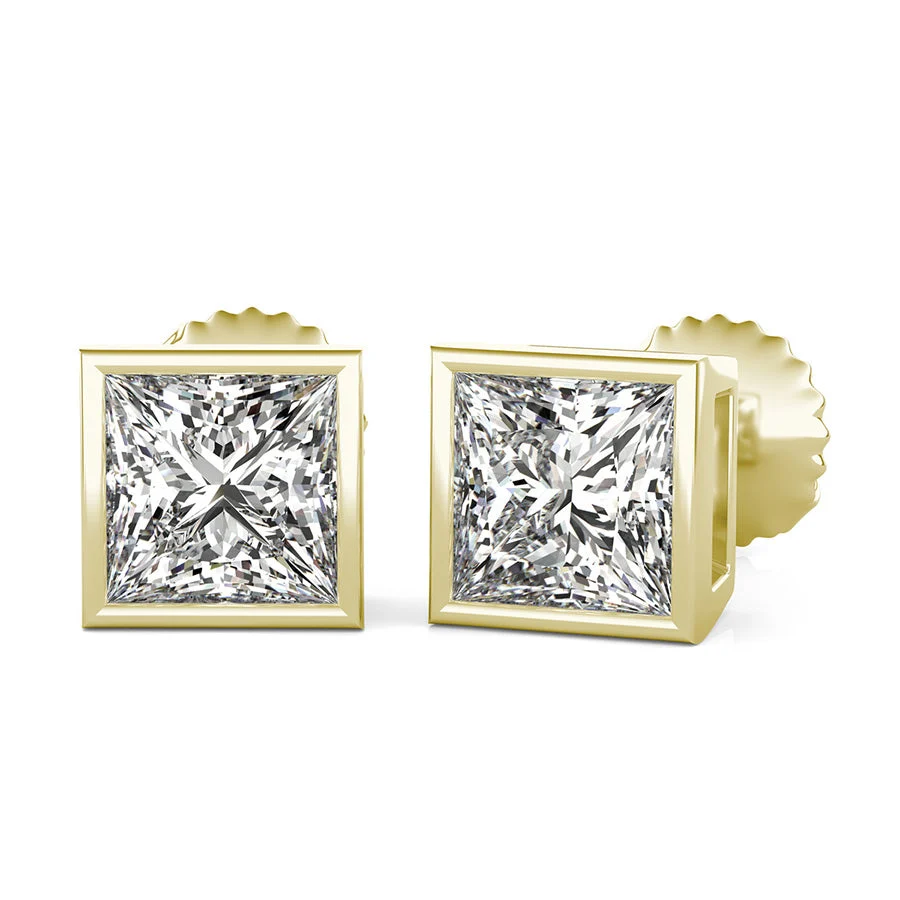 Bezel Earrings - Custom Builder - SKU 201702