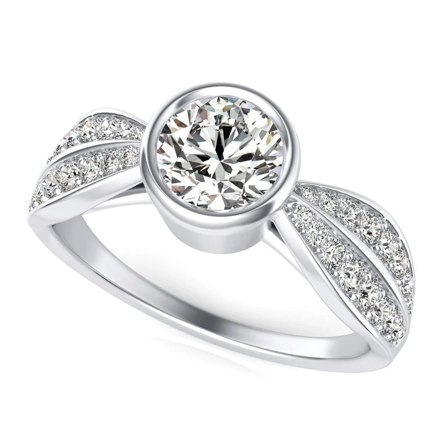 Bezel Engagement Ring