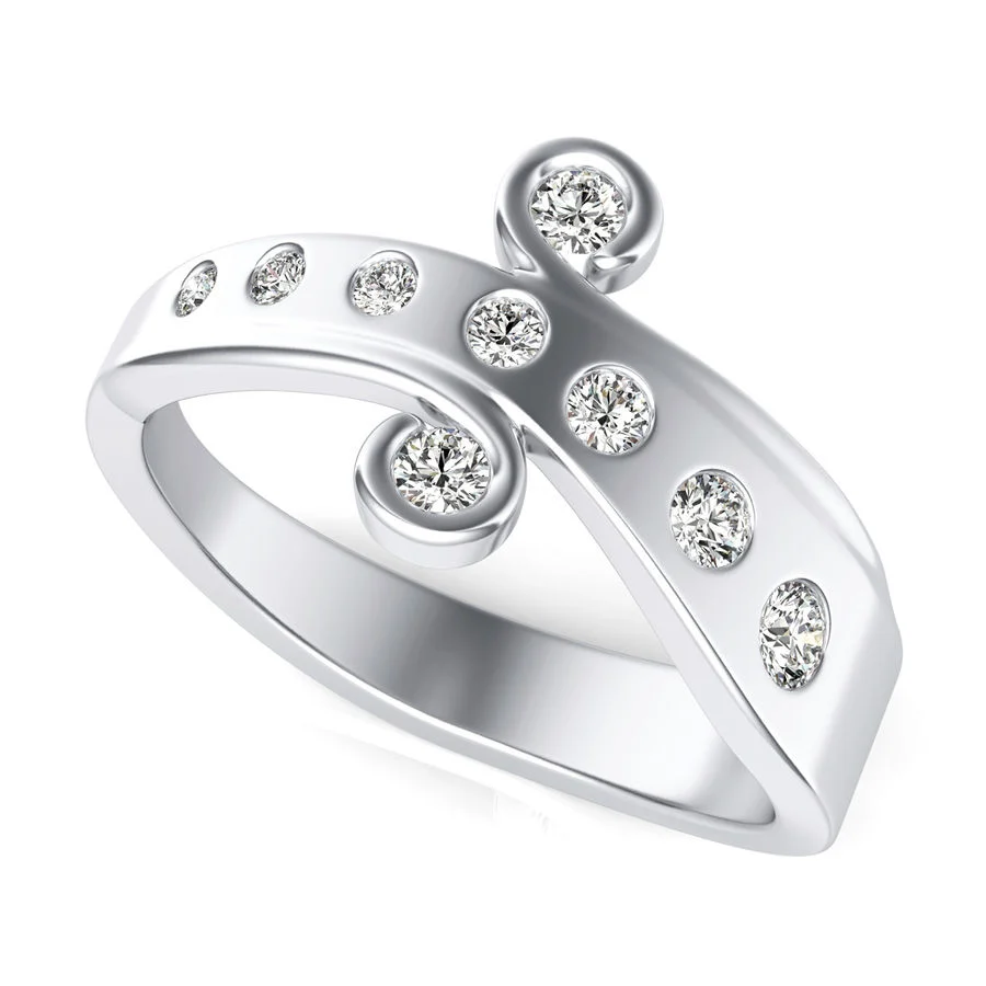 Bezel Set with a Curl
