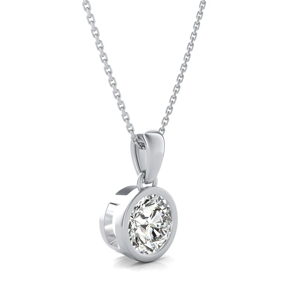 Bezel Solitaire Pendant - Image 2