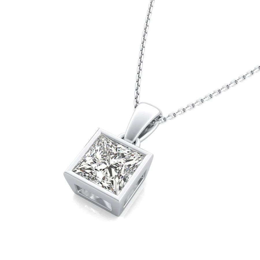 Bezel Solitaire Pendant - Custom Builder - SKU 177700