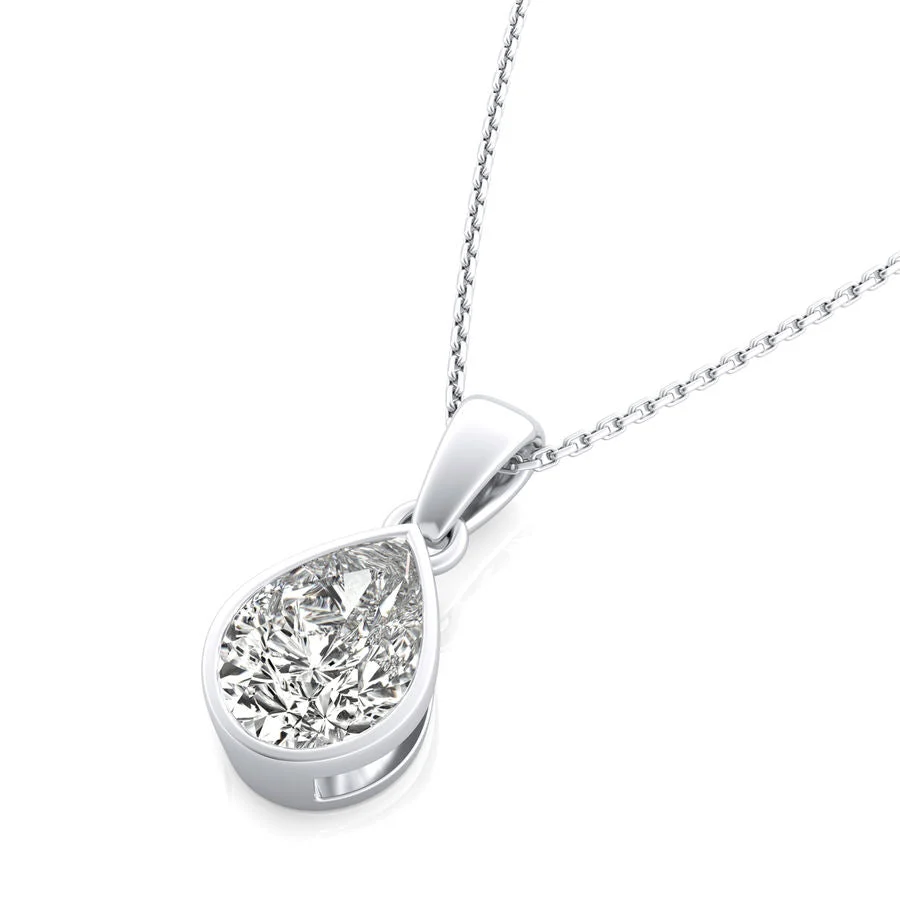 Bezel Solitaire Pendant - Custom Builder - SKU 177700