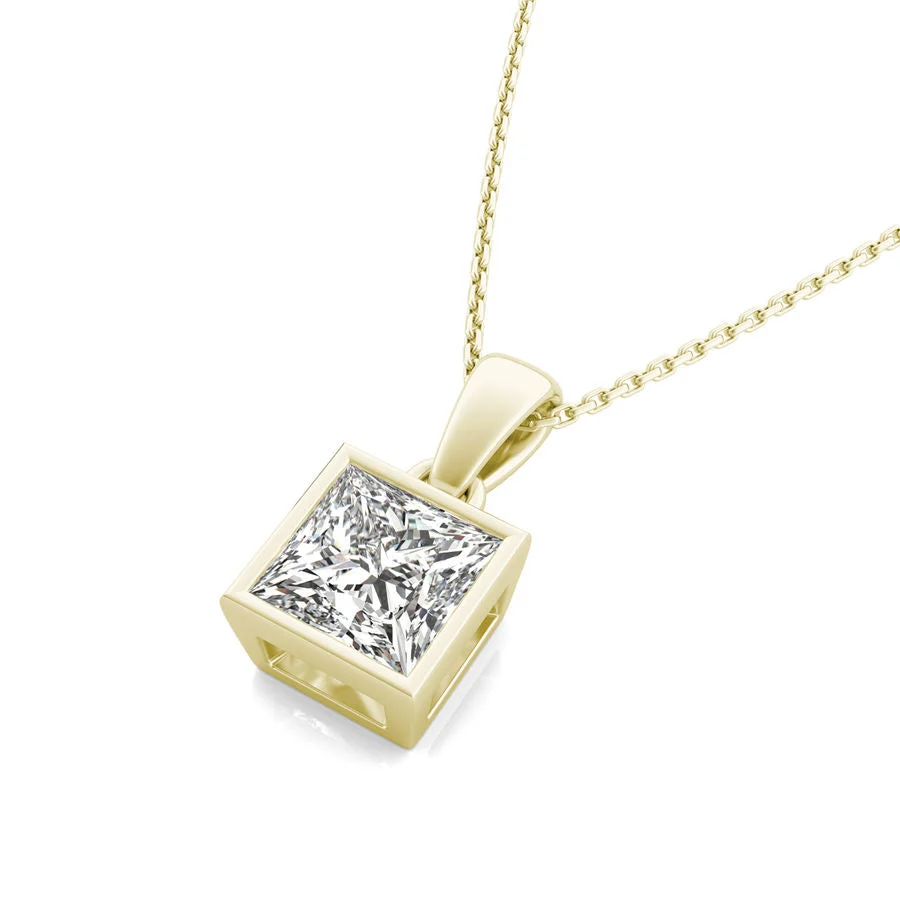 Bezel Solitaire Pendant - Custom Builder - SKU 177700
