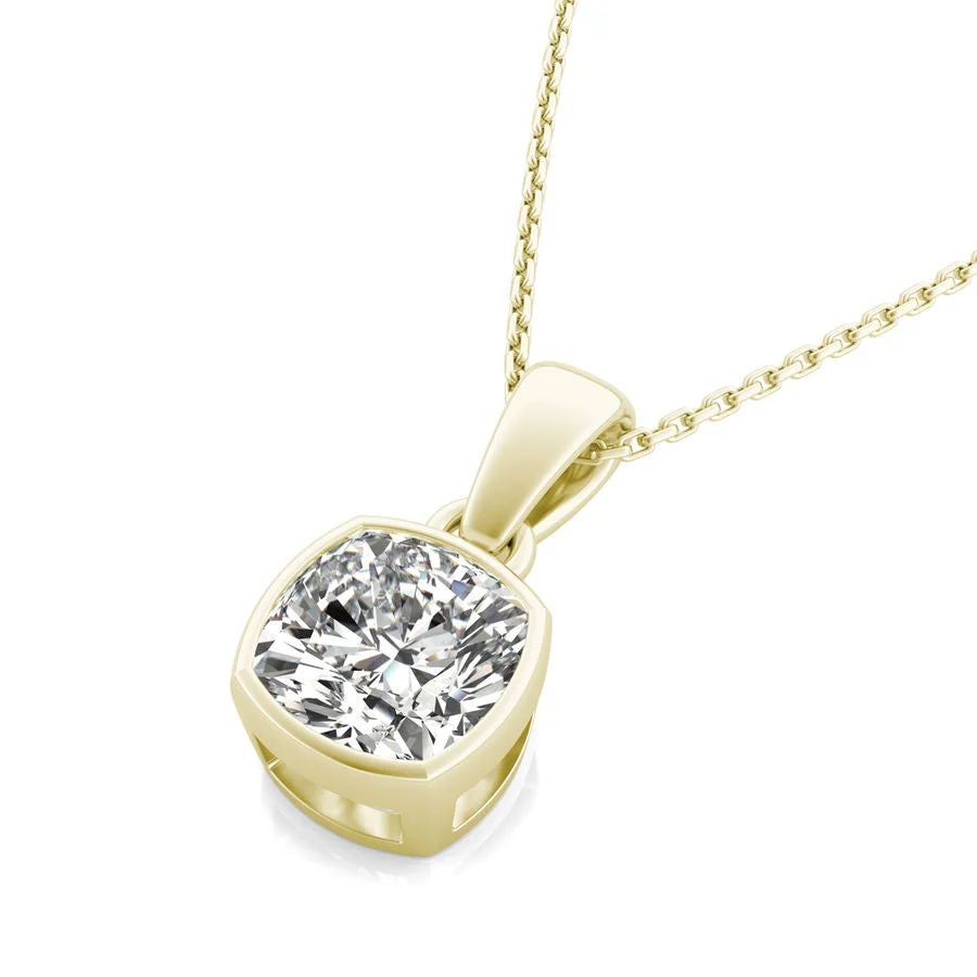 Bezel Solitaire Pendant - Custom Builder - SKU 177700