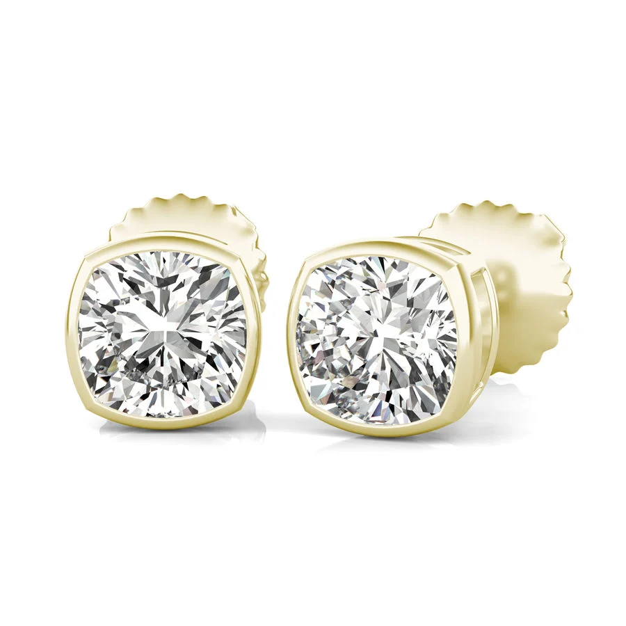 Bezel Stud Earrings - Custom Builder - SKU 205600