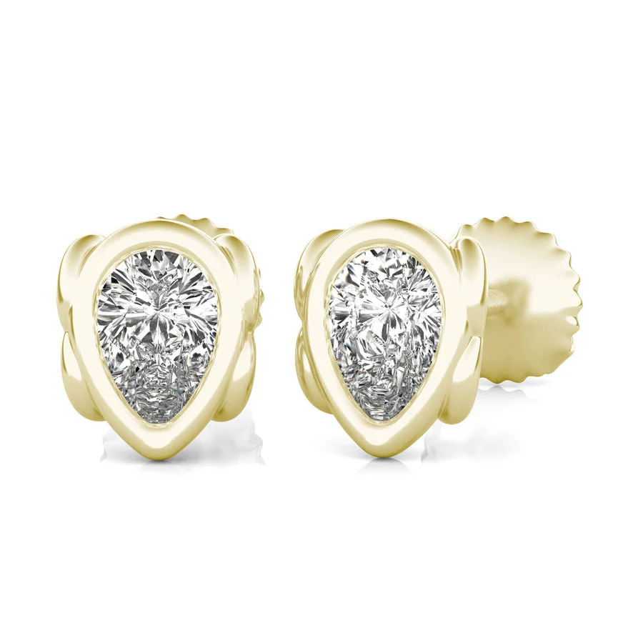 Bezel Stud Earrings - Custom Builder - SKU 277400