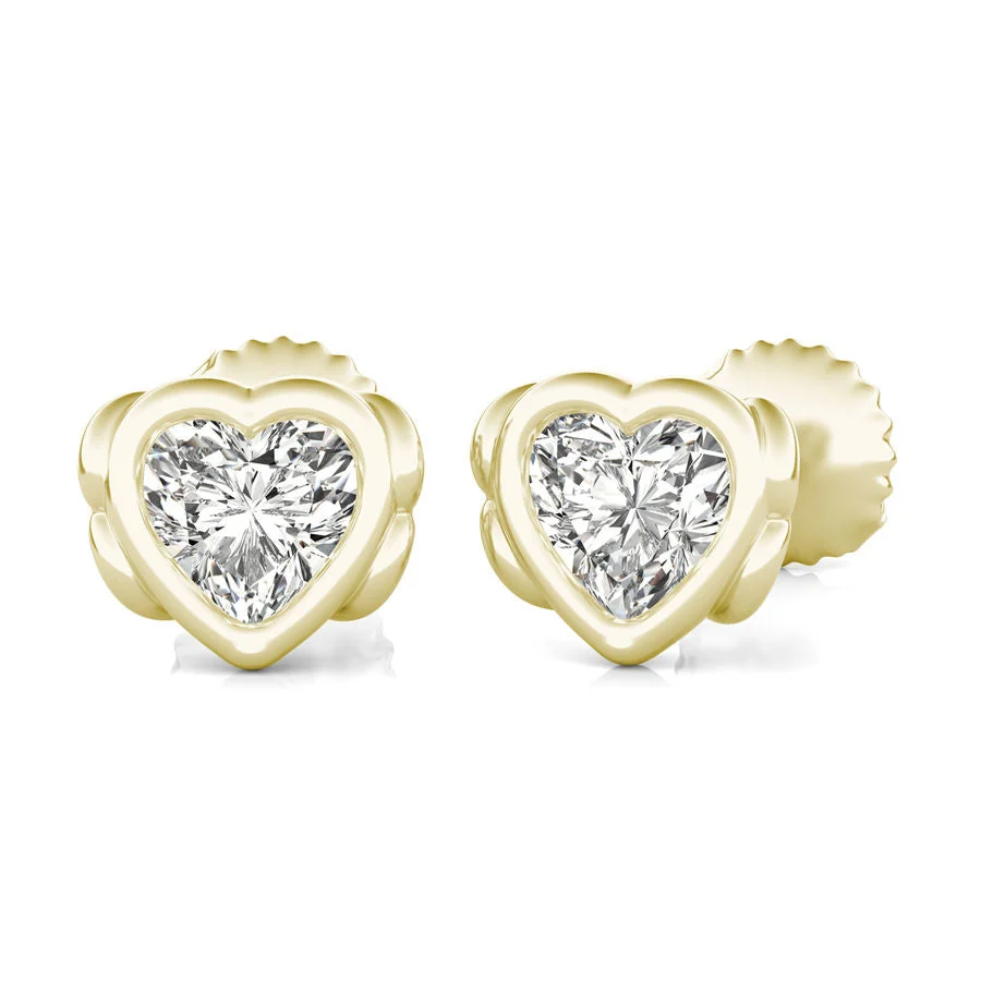 Bezel Stud Earrings - Custom Builder - SKU 277400