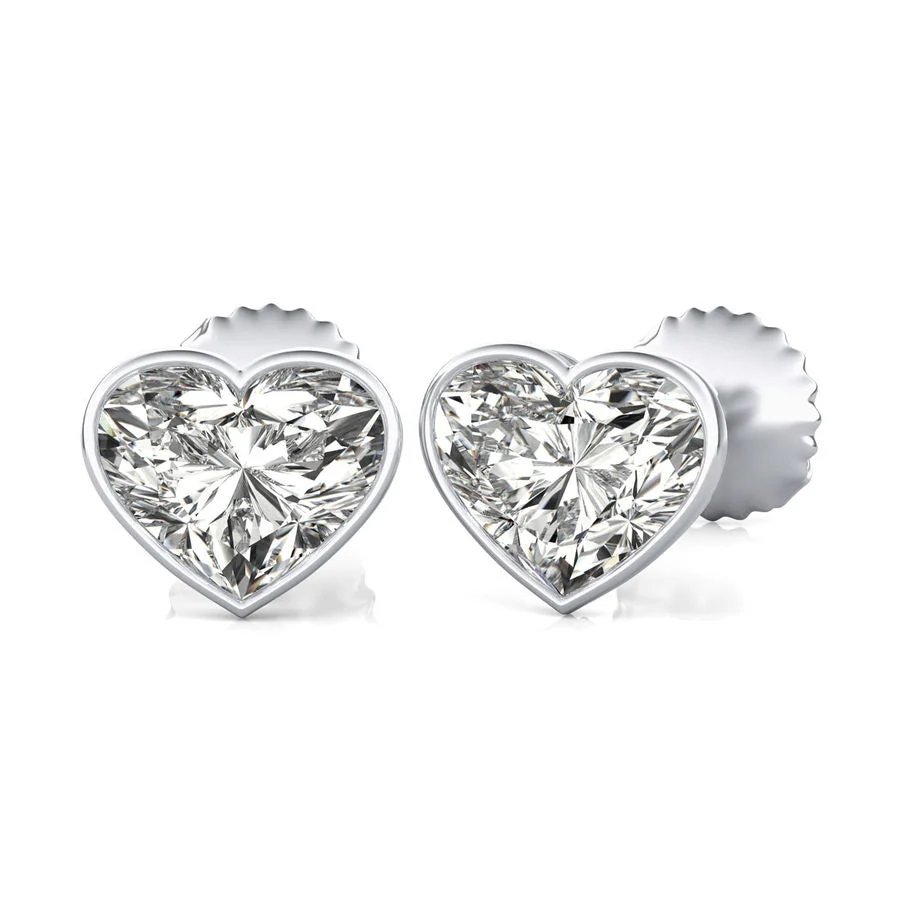 Bezel Stud Earrings - Custom Builder - SKU 357100