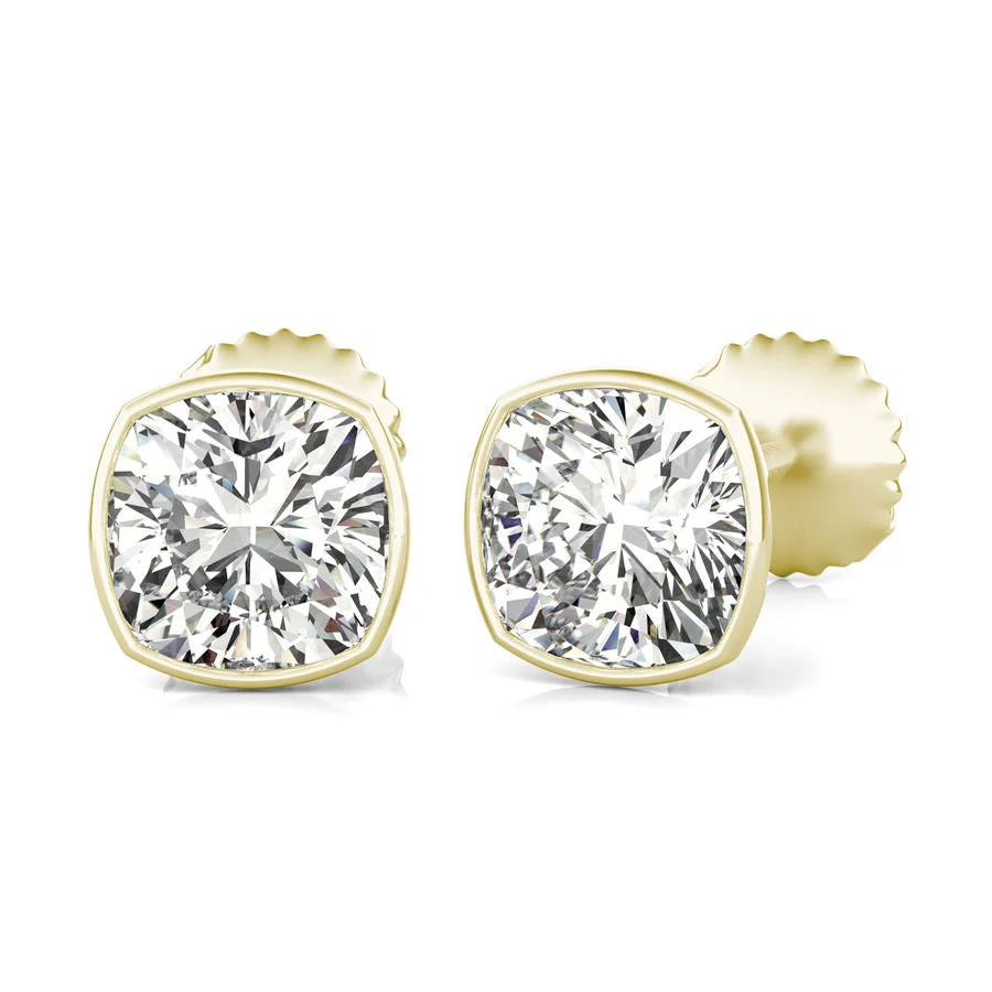Bezel Stud Earrings - Custom Builder - SKU 357100