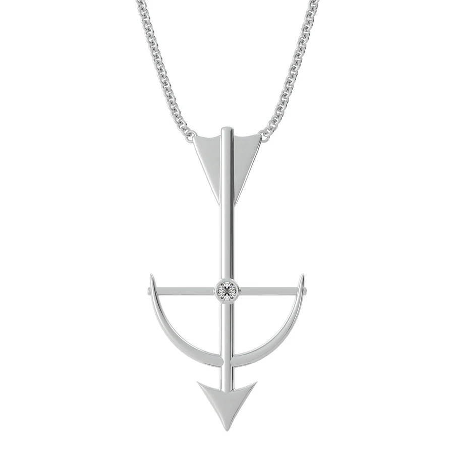 Bow An Arrow Drop Pendant