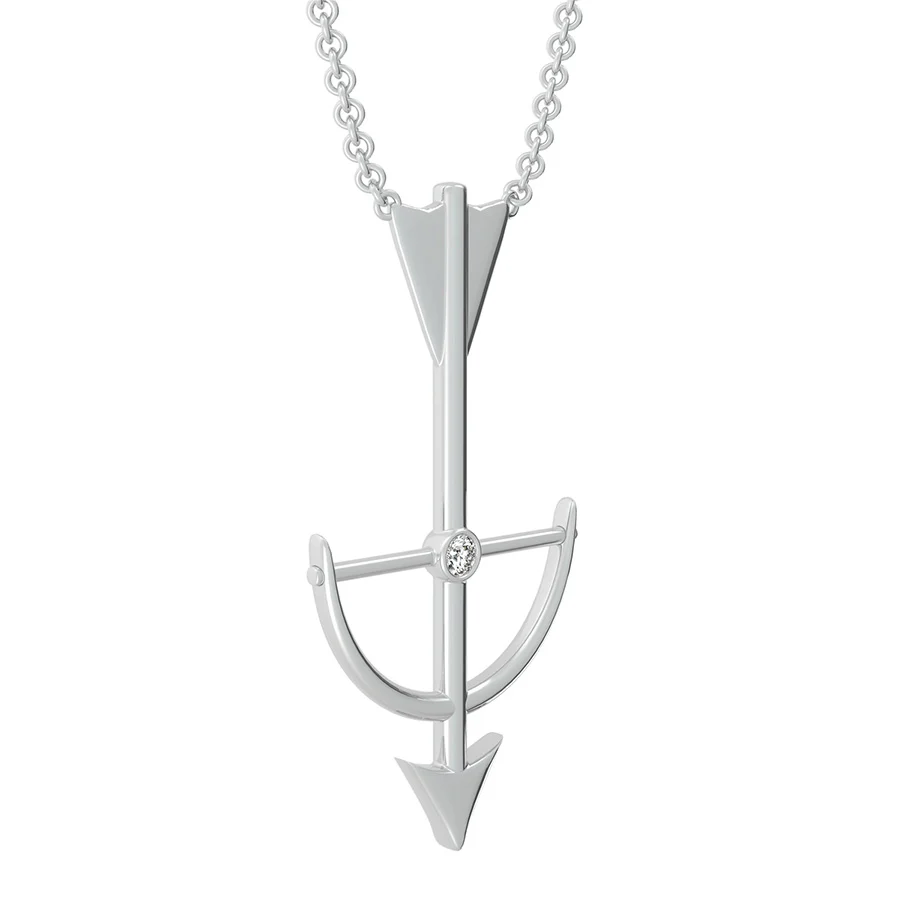Bow An Arrow Drop Pendant - Image 2
