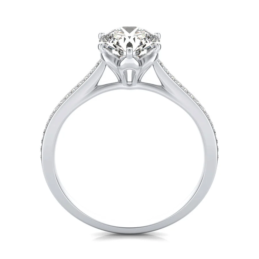 Cathedral Engagement Ring - Image 2