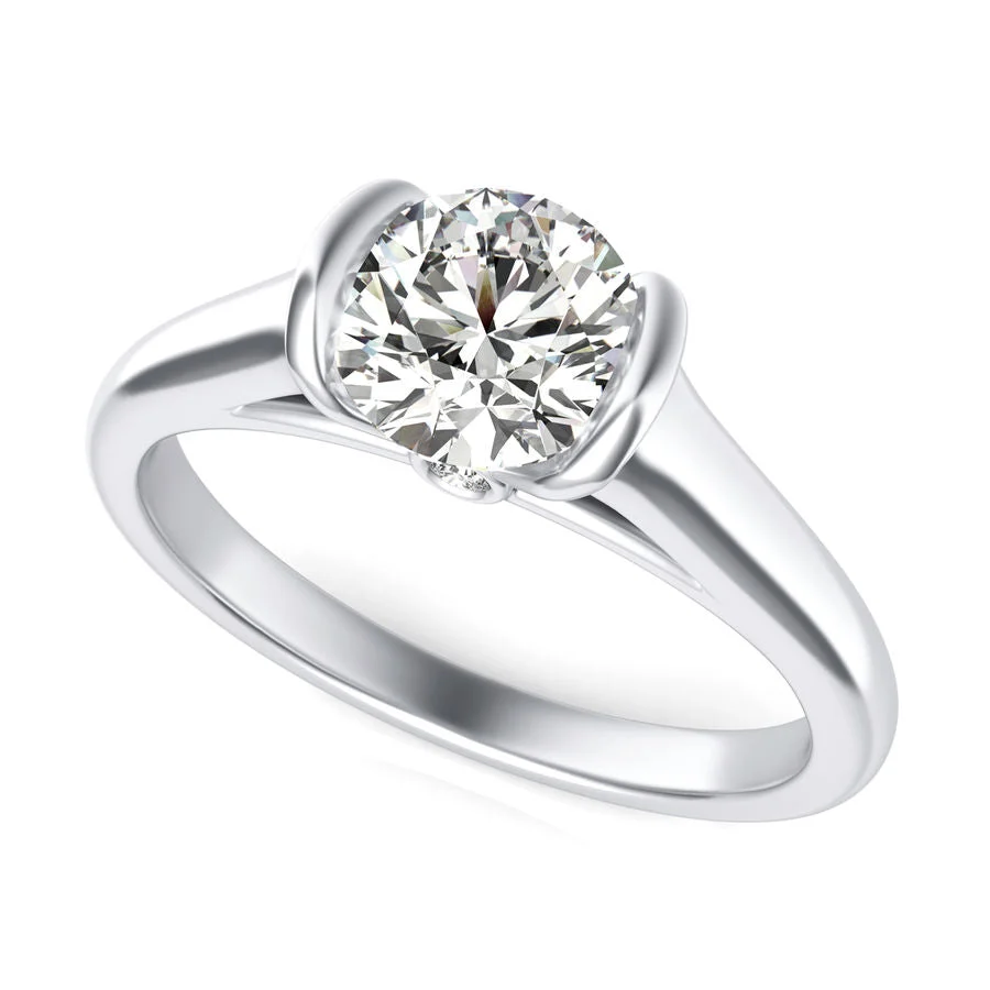 Cathedral Solitaire Engagement Ring - Custom Builder - SKU 329900