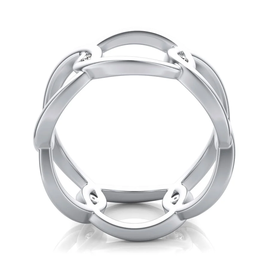 Chain Link Fashion Ring - Image 2