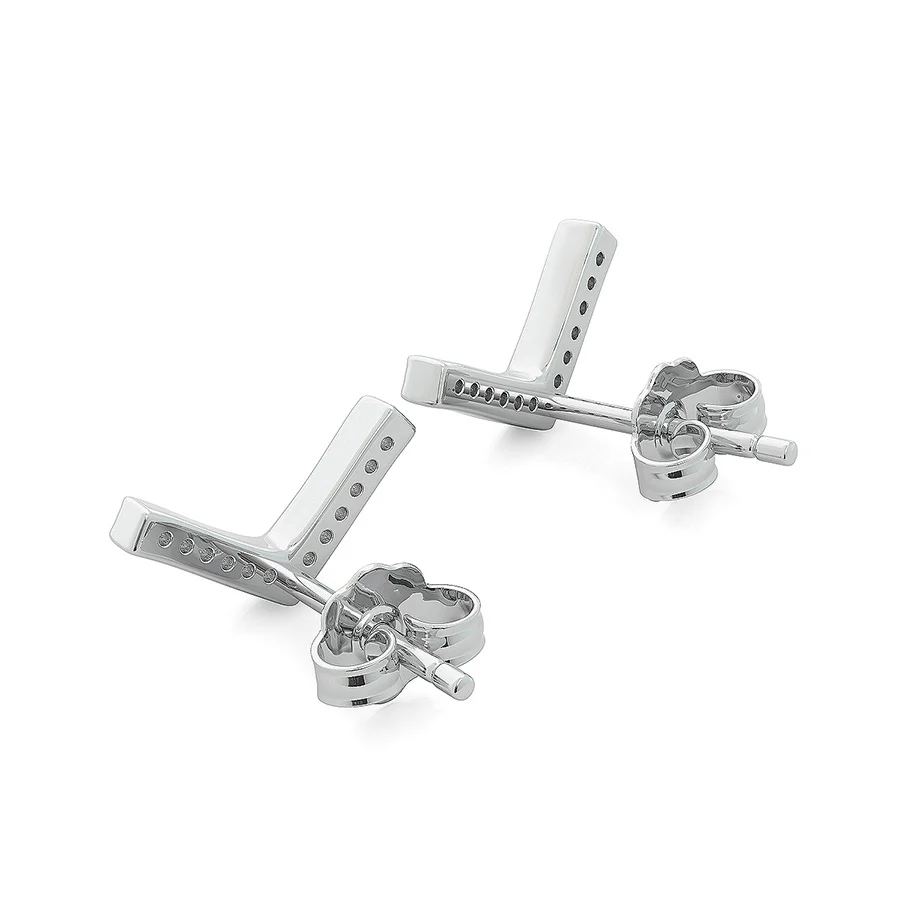 Chevron Bar Earrings - Image 2