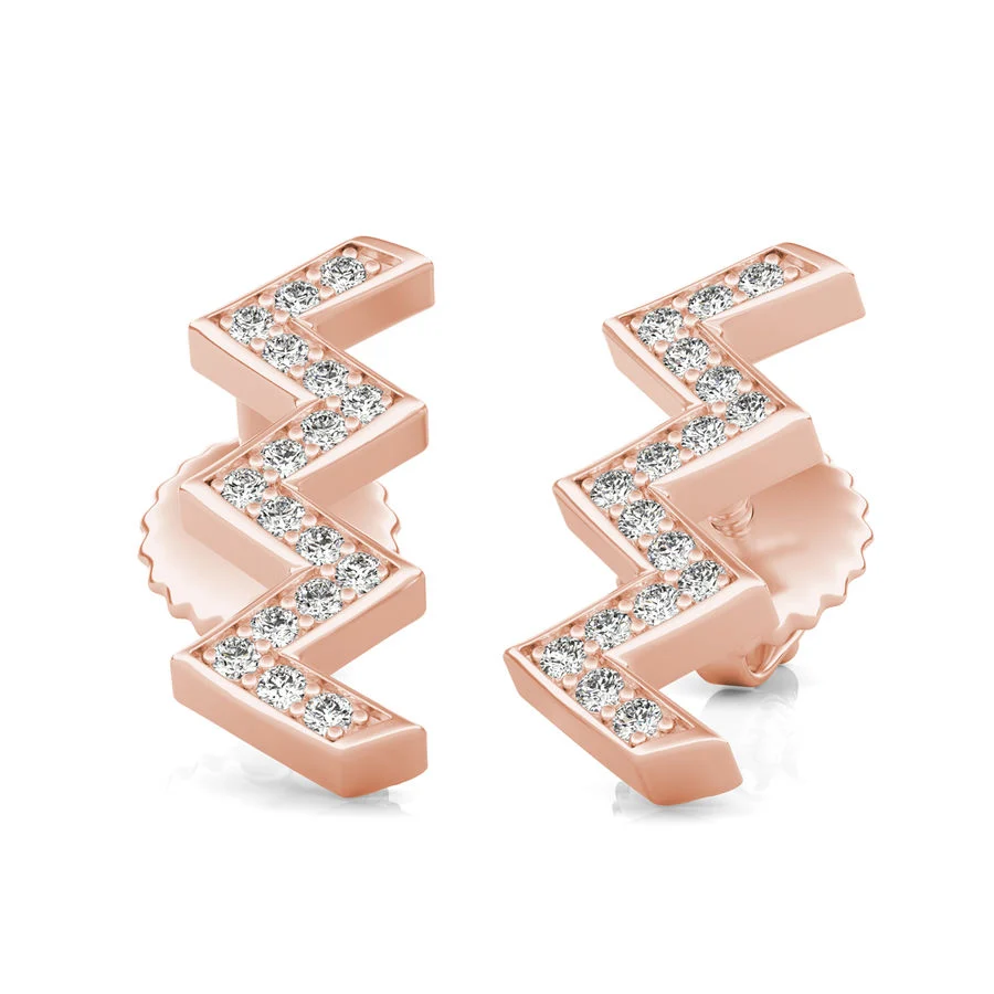 Chevron Stud Earrings - Custom Builder - SKU 226800