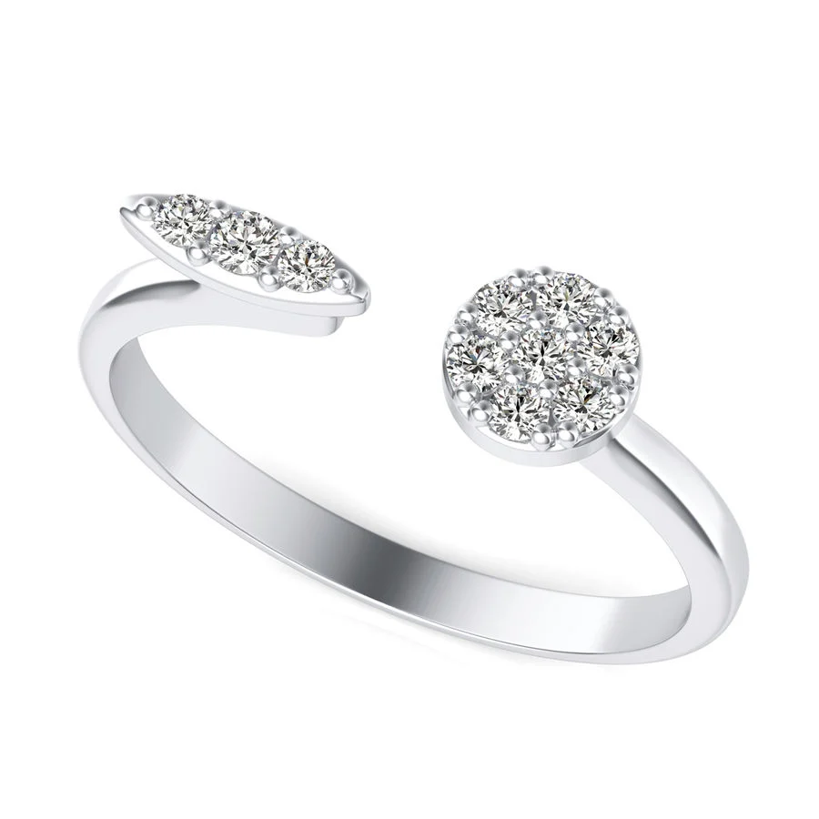 Circle and Oval Fashion Ring