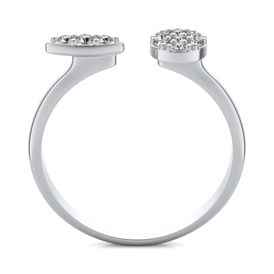 Circle and Oval Fashion Ring - Image 2