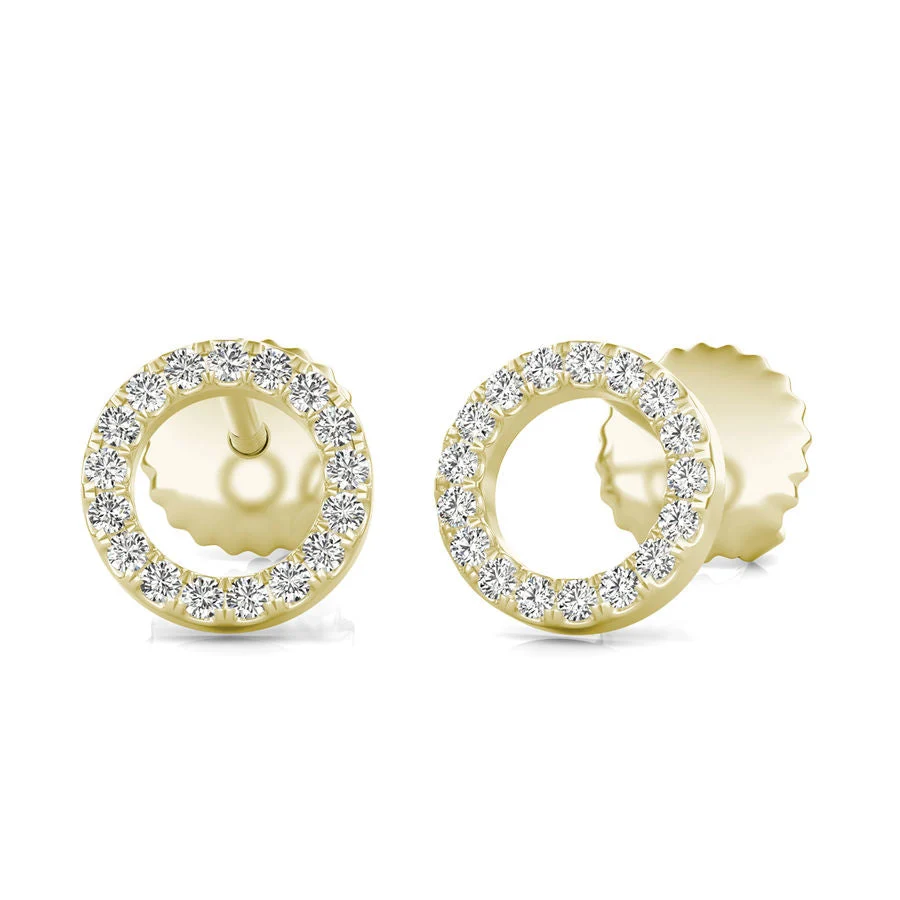 Circle Stud Earrings - Custom Builder - SKU 199000