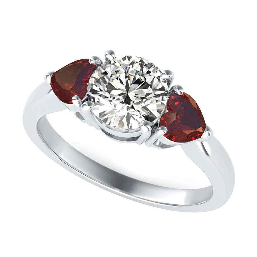 Classic Basket Three Stone Engagement Ring - Custom Builder - SKU 401539