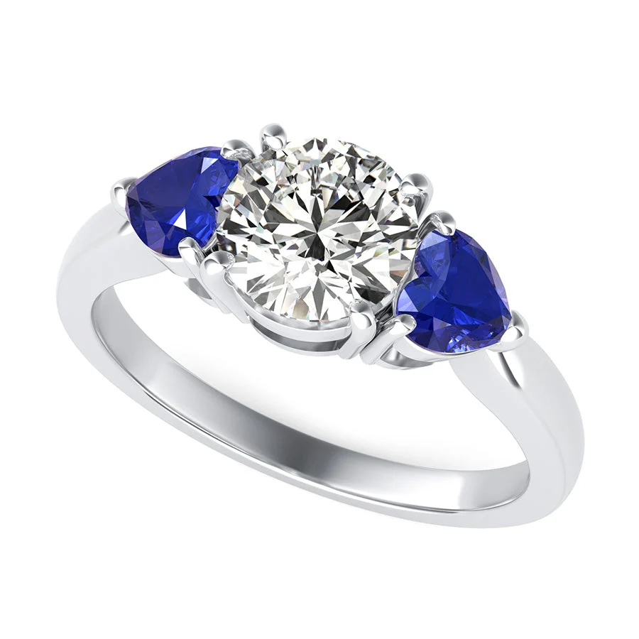 Classic Basket Three Stone Engagement Ring - Custom Builder - SKU 401539