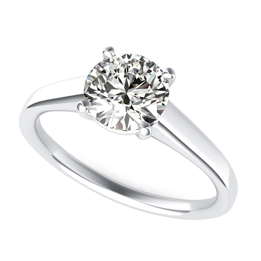 Classic Double Wire Basket Solitaire Engagement Ring - Custom Builder - SKU 200808