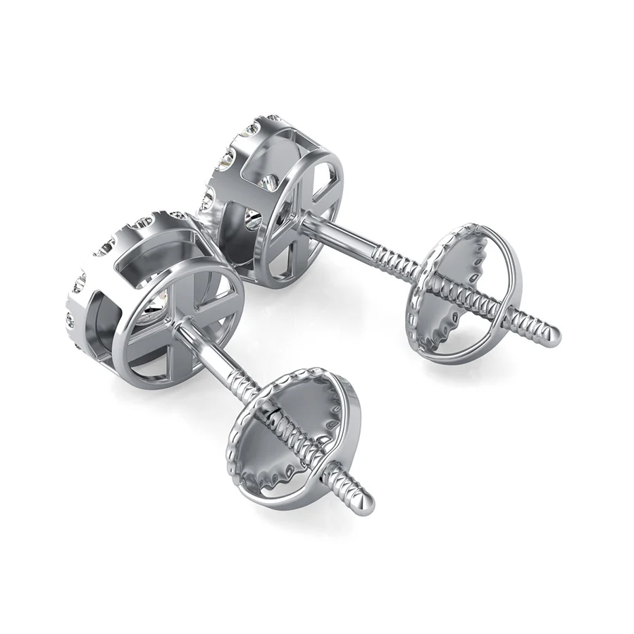 Classic Halo Earrings - Image 2