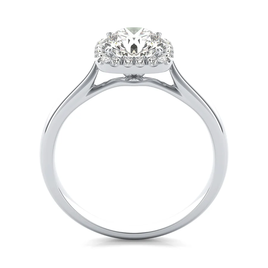 Classic Halo Engagement Ring - Image 2