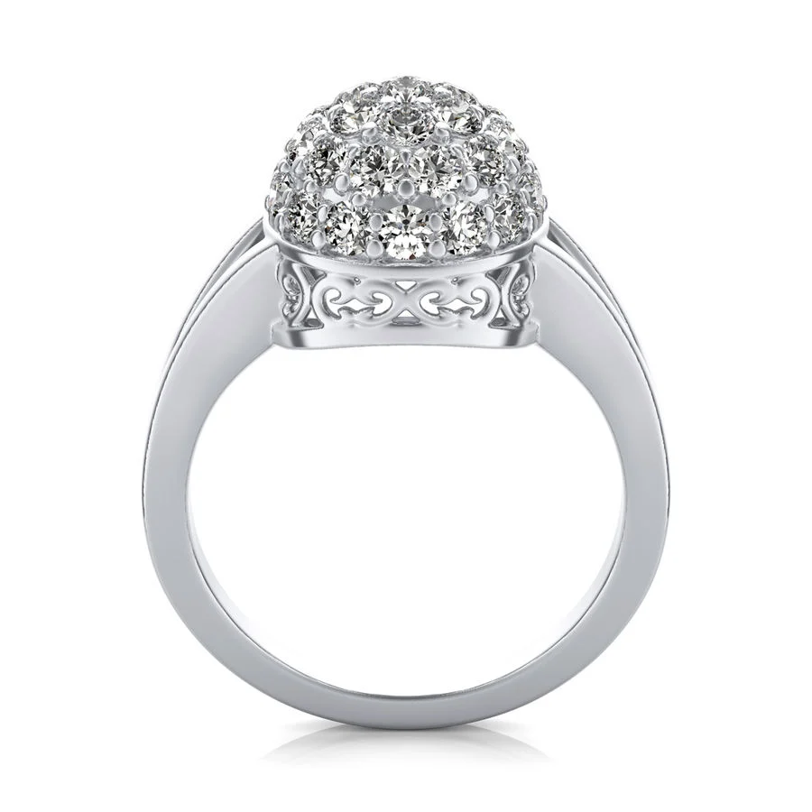 Cluster Fashion Ring - Image 2