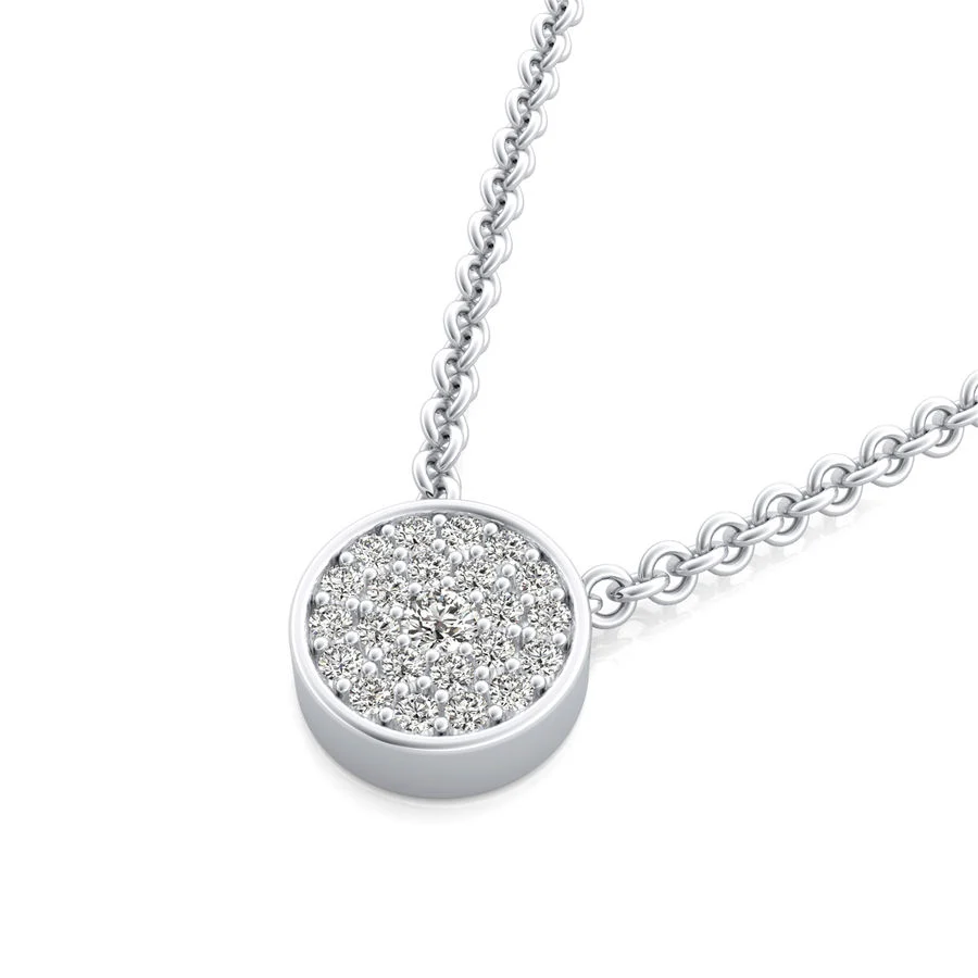 Cluster Solitaire Pendant