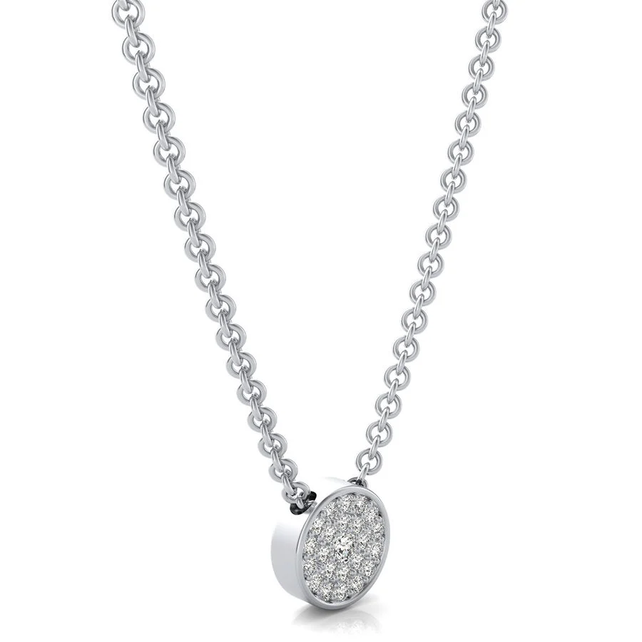 Cluster Solitaire Pendant - Image 2