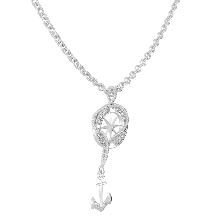 Compass And Anchor Pendant - Image 2