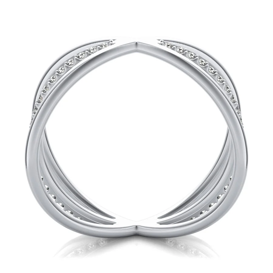 Criss Cross Eternity Ring - Image 2