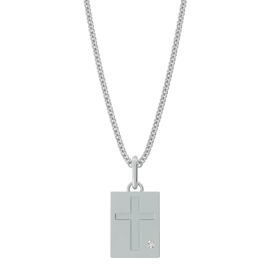 Cross Rectagular Pendant