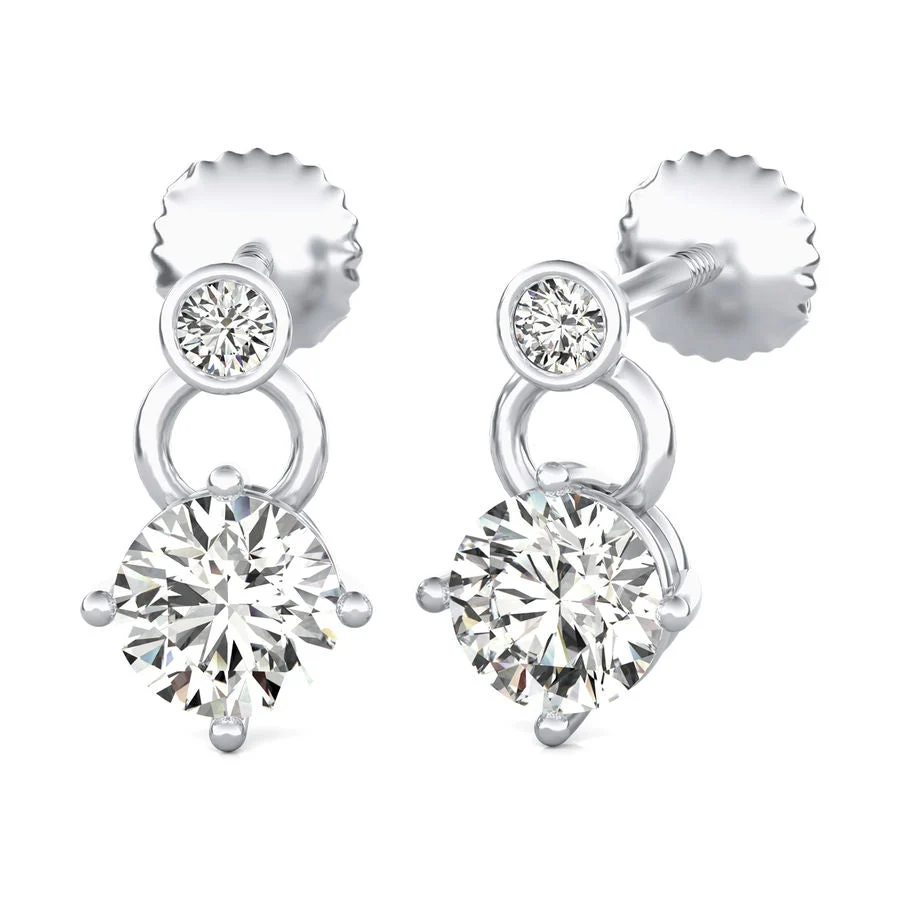 Dangle Solitaire Earrings - Custom Builder - SKU 330300