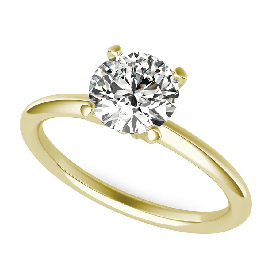 Delicate Classic Solitaire Engagement Ring - Custom Builder - SKU 200807