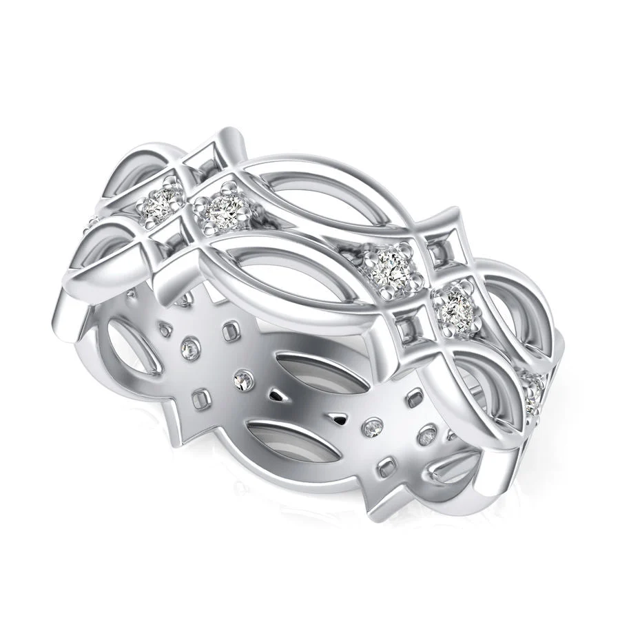Diamond and Loop Band - Custom Builder - SKU 267600